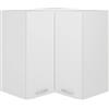 vidaXL Pensile Angolare "Lyon" Bianco 57x57x60 cm