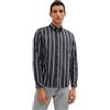 TOM TAILOR Camicia a Righe, Uomo, Blu (Blue Grey Big Stripe 30768), L