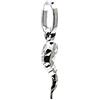 PEGASO GIOIELLI Ciondolo Oro Bianco 18kt (750) Pendente Piccolo Corno Cornetto Portafortuna Mini Charms Uomo Donna Bambini