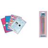 Pigna Quaderno Skip Chiara Ferragni, Formato A5, Confezione da 4 pezzi & Set 3 matite assortite Chiara Ferragni x