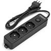 aigostar Multipresa con interruttore 16A - cavo 1,5 m - nero Aigostar a 3 vie P40 282271