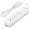 aigostar Multipresa con interruttore 16A - cavo 1,5 m - bianco e grigio Aigostar a 3 vie P40 - 281724