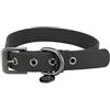 TRIXIE Collare per cani CityStyle M: collo 35 - 42 cm/20 mm nero - Collare in PVC di alta qualità per cani di taglia piccola, media, regolabile, impermeabile e lavabile, 1971501
