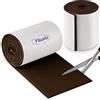 Filzada® 2x Feltrini autoadesivi - Rotolo (100 x 10 cm) - Marrone - Feltro professionale per mobili scivola con potere adesivo ideale