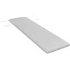 Outsunny Cuscino per Sdraio e Lettino Prendisole in Tessuto con Lacci di Fissaggio, Grigio Chiaro|Aosom