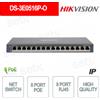Hikvision DS-3E0516P-O - Switch Hikvision 16 porte di cui 8 porte PoE e 8 porte RJ45 Switch rete