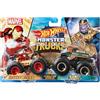 Mattel Hot Wheels Monster Trucks Demolition Double - HDG18 - Auto in metallo 1/64 - Iron Man vs Thanos