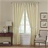 Elrene Home Fashions 026865721874 Oscurante. & Energy Efficient Foderato Tasca da Finestra Tenda Plissettata Regal Solido Pannello, Ivory, 52x95