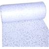 Deko AS GmbH Runner decorativo con motivo a cuori, impermeabile, effetto loto, superficie vellutata, rotolo da 5 m, larghezza 30 cm, 100% nylon, colore bianco