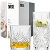 SCHOTT ZWIESEL Set di 8 bicchieri Show | 4 graziosi bicchieri da long drink e 4 da whisky con rilievo, bicchieri in cristallo lavabili in lavastoviglie