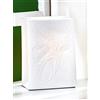 GILDE Lampada da tavolo Love Cat in porcellana bianca motivo gatti rettangolare altezza 18 cm lampada da tavolo decorazione decorazione accessorio casa