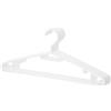 Berlona Grucce Berlona | 10 pezzi | appendino in plastica con ganci laterali | appendino salvaspazio, leggero e funzionale | 41 cm x 18,5 cm | per abiti, camicie, maglie, giacche, pantaloni | bianco