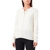 United Colors of Benetton Maglia Coreana M/L 1002d5485, Maglione Cardigan Donna, Bianco Panna 000, L