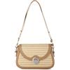 Syrads Donna Paglia Tessuta Borsa A Spalla Tote Borsa Estate Spiaggia Borsa,Albicocca