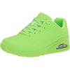 Skechers Uno Night Shades, Scarpe da Ginnastica Donna, Verde, 41 EU