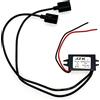 JZK Auto convertitore trasformatore di Potenza DC 12V 5V/ 3A convertitore di Tensione per Ricarica Telefono, Auto Audio, autoradio, ECC, con Doppi connettori Adattatore USB 2.0