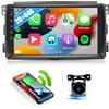 CAMECHO 2G+64G CAMECHO Android 13 Autoradio con Navigatore per Mercedes-Benz Smart Fortwo 2005-2010,Schermo da 9 Pollici con Carplay Android Auto Mirror Link RDS WiFi Bluetooth +Telecamera Posteriore