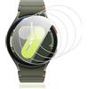 Vauki 4 Pezzi Vetro Temperato per Samsung Galaxy Watch 7 6 5 4 44mm, Durezza 9H Pellicola Protettiva, Antigraffio Senza Bolle Ultra HD Chiaro Installazione Facile Sensibile al tocco Vetrino Protezione