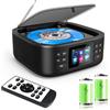 CCHKFEI Lettore CD Portatile, Lettore CD Boombox con Bluetooth, Telecomando, Radio FM, Schermo Led, Doppio Altoparlante Stereo Integrato, Supporto Porta Cuffie USB/AUX per La Casa