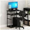 Furinno HOME Scrivania Da Gaming Con Vassoio Per Tastiera, Computer, Scrivania Da Scrittura Da Ufficio Per Home Office, Camera Da Letto, Black