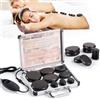 Fachmach 12 Pezzi Hot Stone Massage Kit con Controllo della Temperatura,Professionale Pietre Massaggio Hot Stone per Rilassa,Guarisce e Allevia il Dolore,Rilassamento Muscolare,Regalo di Festa (12 PEZZI)