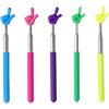 Catime 5 Pezzi Puntatore Telescopico Insegnanti 68cm, Estensibile Mano Puntatore Bastone, Bastone di Puntamento per Presentazioni in Aula Scuola Materna, Elementare, Homeschooling