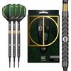 Target Darts Set di Freccette Cult 90% tungsteno Punta Morbida, Unisex, Nero, Verde e Oro, 21 g