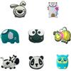GTYHH Ammortizzatori per Racchette da Tennis da 8 Pezzi, Ammortizzatori con Simpatici Animali dei Cartoni Animati, Mini Ammortizzatori, Accessori per Racchette da Tennis
