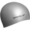 Speedo Plain Flat, Cuffia da Piscina in Silicone Unisex Adulto,Argento, Taglia Unica