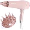 Aigostar Phon Capelli Professionale 2400W Asciugacapelli Ionico, Versione Rosa Opaco con Diffusore e Ugelli Concentratori, 2 Velocità e 3 Temperature - Lora