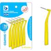 BOULTON UK Boulton - Spazzolini interdentali angolari, confezione da 10 pezzi, a forma di L, per la pulizia dei denti, igiene orale, filo interdentale, stuzzicadenti interdentali (0,45 mm)
