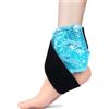 AOOWU Tasca per Ghiaccio Alla Caviglia，Riutilizzabile Gel Terapia Calda e Fredda, Morbido Borsa del Ghiaccio per Alleviare Il Dolore, Lesioni Ai Piedi, Gonfiore Alla Caviglia