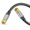 sonero® premio Cavo antenna satellitare Sat/cavo coassiale, 2,00 m, nero
