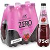San Benedetto, Bibita Analcolica Gassata ai Frutti Rossi Zero, 6x750 ml, Senza Zuccheri Aggiunti e Senza Calorie, Rinfrescante e Leggera