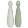Suavinex, Cucchiai Pre-Apprendimento BLW, 6+ mesi, 2 pezzi, Verde