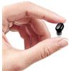 LucaSng Auricolare senza fili singolo auricolare Bluetooth in-ear mini invisibile Bluetooth cuffie Business Earphone, con 6 ore (nero)