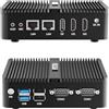 HYSTOU Mini PC Fanless N100 Industriale Mini PC 32GB Ram 512GB SSD Mini PC Windows 11 Pro per Industrial