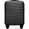 WITTCHEN Skyspeed Line Valigia da Cabina Piccola Valigia da Cabina Valigia rigida ABS Valigia da Viaggio Valigia Rotante Trolley Chiusura a Combinazione Maniglia Telescopica 4 Ruote Nero