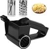 PZJFH Grattugia formaggio, Grattugia per parmigiano, affettatrice per verdure con 3 lame sostituibili in acciaio inox, grattugia formaggio manuale con manovella per formaggio, noci, cioccolato e altro