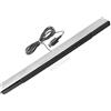 teasteam Replacement Sensor Bar Compatible with Nintendo Wii & Wii U Console - IR Motion Ray Sensor Accessories with Clear Stand for Wii Remote (Wii U/Wii Compatible)