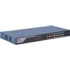 Hikvision DS-3E1318P-EI Switch di Rete Gestito 16 Porte Fast Ethernet PoE Blu 1U