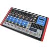 EXTREME SOUND RV-8 MIXER AUDIO PRO 6/8 canali Audio, Bluetooth, USB-MP3 Player, Effetti Riverbero, Phantom Power per MIC Professionali, Equalizzatore e VU-Meters di uscita. Assistenza Italia