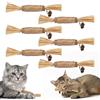 Adiwo Giocattoli di Erba Gatta, 6 Pezzi Bastoncini da Masticare per Gatti, Naturale Bastoncini Matatabi per Gatti, Denti di Gatto Pulizia Masticare Giocattoli, per Eliminare Alitosi e Tartaro
