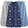 Unnivoll Sacco Nanna Estivo 18-24 Mesi, 0.5 Tog, Set Di 3, 100% Cotone Sacco Nanna Neonato Bambini Primavera