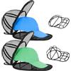 JGGDDU Rondella per cappelli da baseball, Portacappello Pieghevole per Cappelli da Baseball Curvi Lavastoviglie da Baseball per Lavatrice, adatta per bambini e adulti, 2PCS Nero