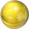 sourcing map Sfera di cristallo da 30 mm, sfera decorativa solida, ornamento per Feng Shui, divinazione, divinazione e antidoto da tavolo, decorazione per fontana da tavolo, giallo oro