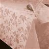 Romanstile Tovaglia quadrata in jacquard floreale, elegante, impermeabile e anti-macchia, perfetta per feste di compleanno, tavolini romantici e pranzi al femminile, 80 x 80, rosa