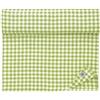 Linen & Cotton Runner da Tavola di Stoffa a Quadretti Estella - 100% Lino, Verde Bianco (40 x 350 cm) Lungo Largo Rustico Country per Casa Cucina Tavolo da Pranzo Caffe Ristorante Primavera Pasqua