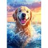 CEOVR Diamond Painting Kit Completo Golden Retriever 5D Diamond Painting,Diamond Painting Adulto,30x40 cm Pittura Diamante,Cane che Gioca Diamanti Painting,Painting Diamond 5D
