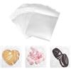 RIVIEVAL 100 sacchetti per biscotti, in cellophane trasparente, piccoli, autoadesivi, per dolci, dolci, biscotti, gioielli, saponi, biglietti e dessert (7 x 7 cm)